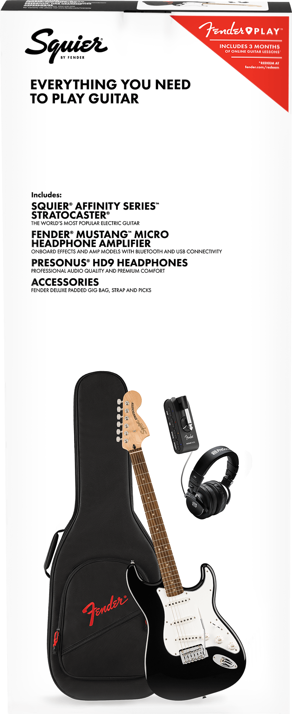 Affinity Series® Stratocaster® Mustang™ Micro Pack