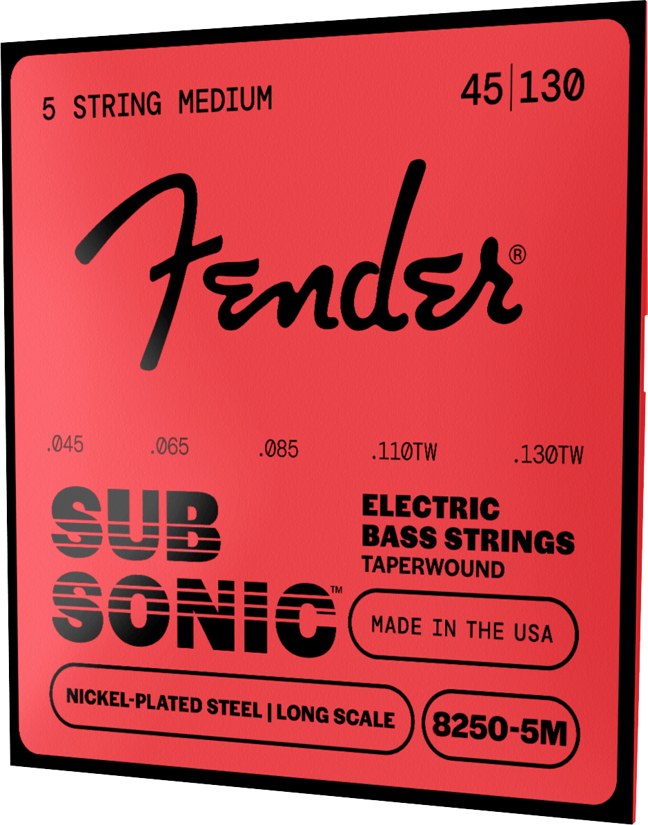 SubSonic™ 8250 Taper Wound Nickel-Plated Steel Bass Strings (5 String)