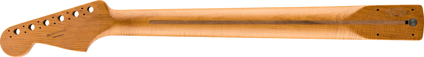Roasted Maple Stratocaster Neck, 21 Narrow Tall Frets, 9.5", C Shape