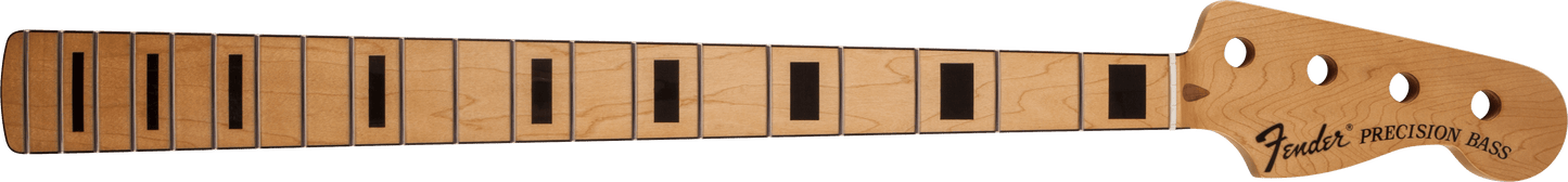 Classic Series 70's Precision Bass® Neck, 20 Medium Jumbo Frets, Block Inlay - Maple