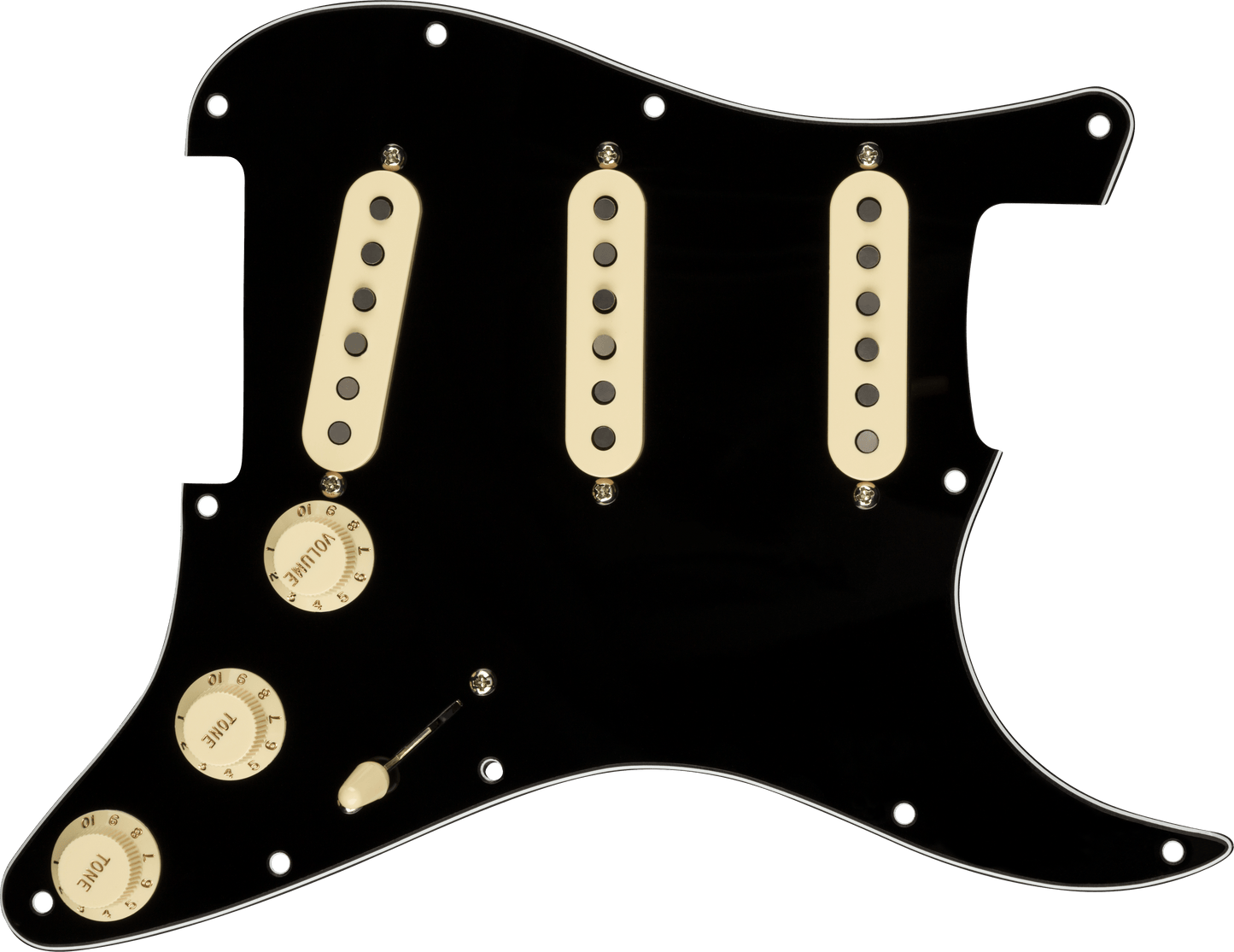 Pre-Wired Strat® Pickguard, Custom Shop Fat 50's SSS