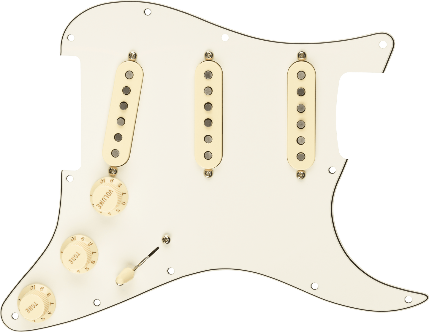 Pre-Wired Strat® Pickguard, Custom Shop Fat 50's SSS