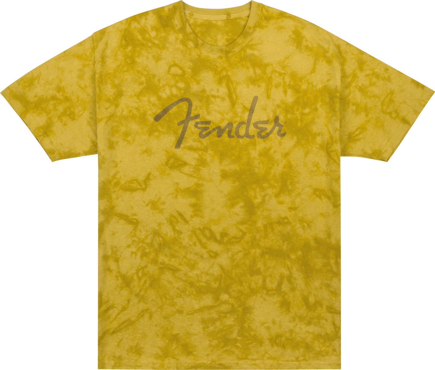 Fender® Spaghetti Logo Tie-Dye T-Shirt, Mustard