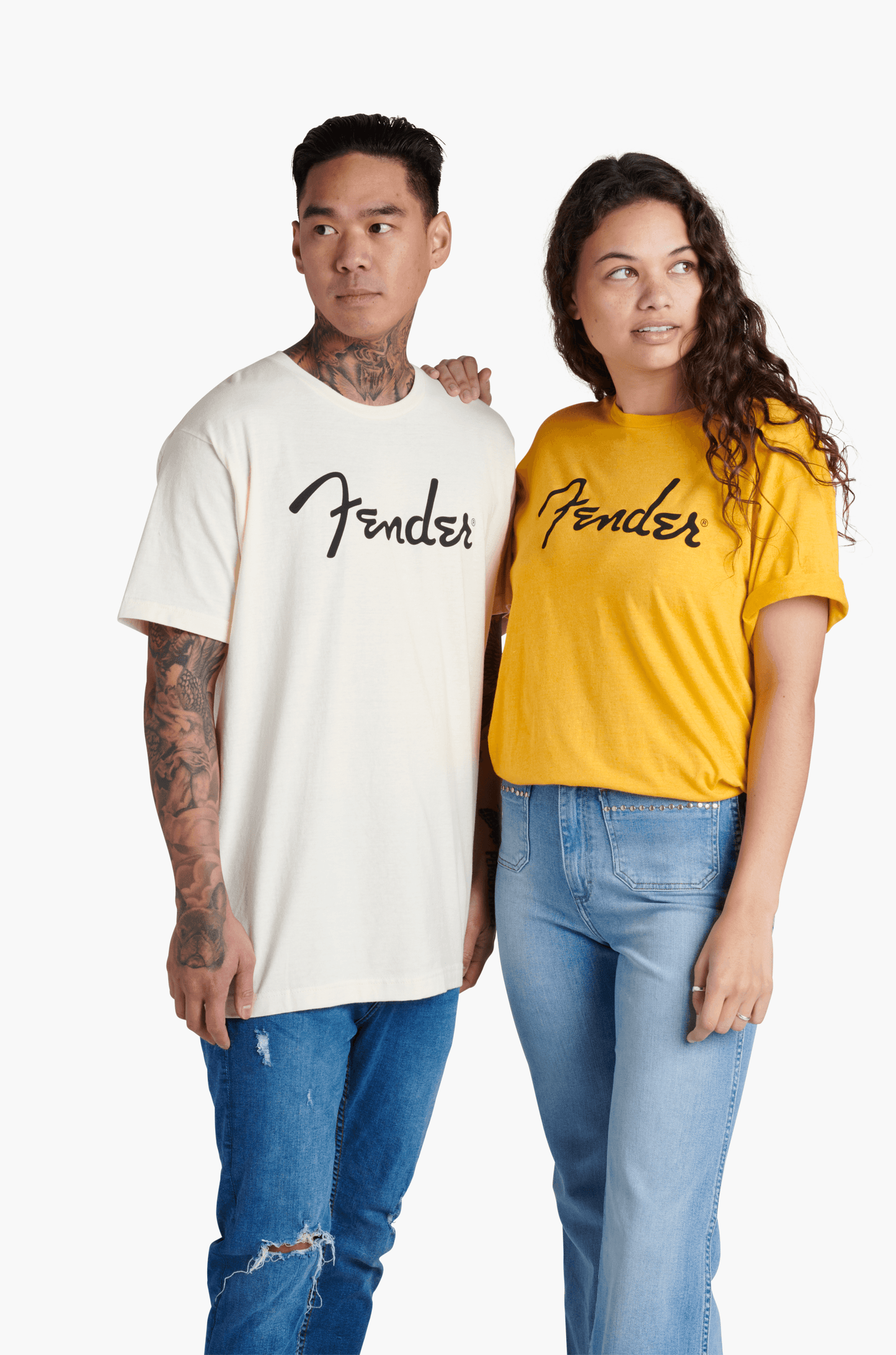 Fender® Spaghetti Logo T-Shirt, Butterscotch Blonde