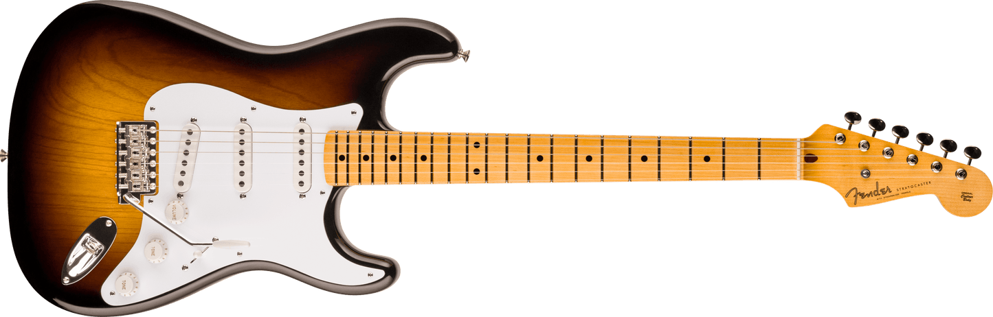 Limited Edition 70th Anniversary 1954 Stratocaster® NOS, 1-Piece Quartersawn Maple Neck Fingerboard, Wide-Fade 2-Color Sunburst